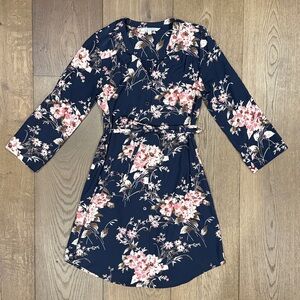 41 Hawthorn Dark Navy Floral Dress